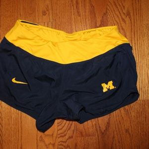 Navy Nike X University of Michigan Dri-Fit Shorts